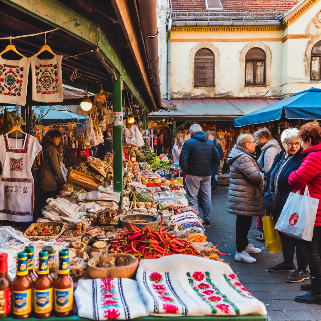 Explora los mercados y tiendas locales de Budapest, donde encontrarás productos frescos, paprika, salamis, y artesanías húngaras auténticas en un ambiente vibrante y tradicional.